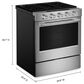 KitchenAid 2-Piece Kitchen Package with 5 Cu. Ft. Smart Slide-in Gas Range and 1.1 Cu. Ft. Multifunction Over-the-Range Microwave Oven in PrintShield Stainless Steel, , large