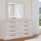 Mayberry Hill Avalanche Dresser and Mirror in Antique White, , large