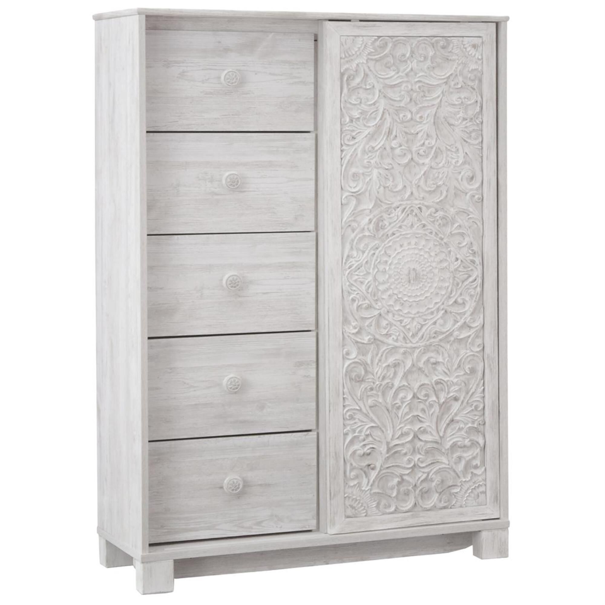 Ashley Paxberry 4-Piece Full Bedroom Set in Whitewash