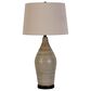 Classy Art Wholesalers Serene Stone Table Lamp in Natural and Matte Black, , large