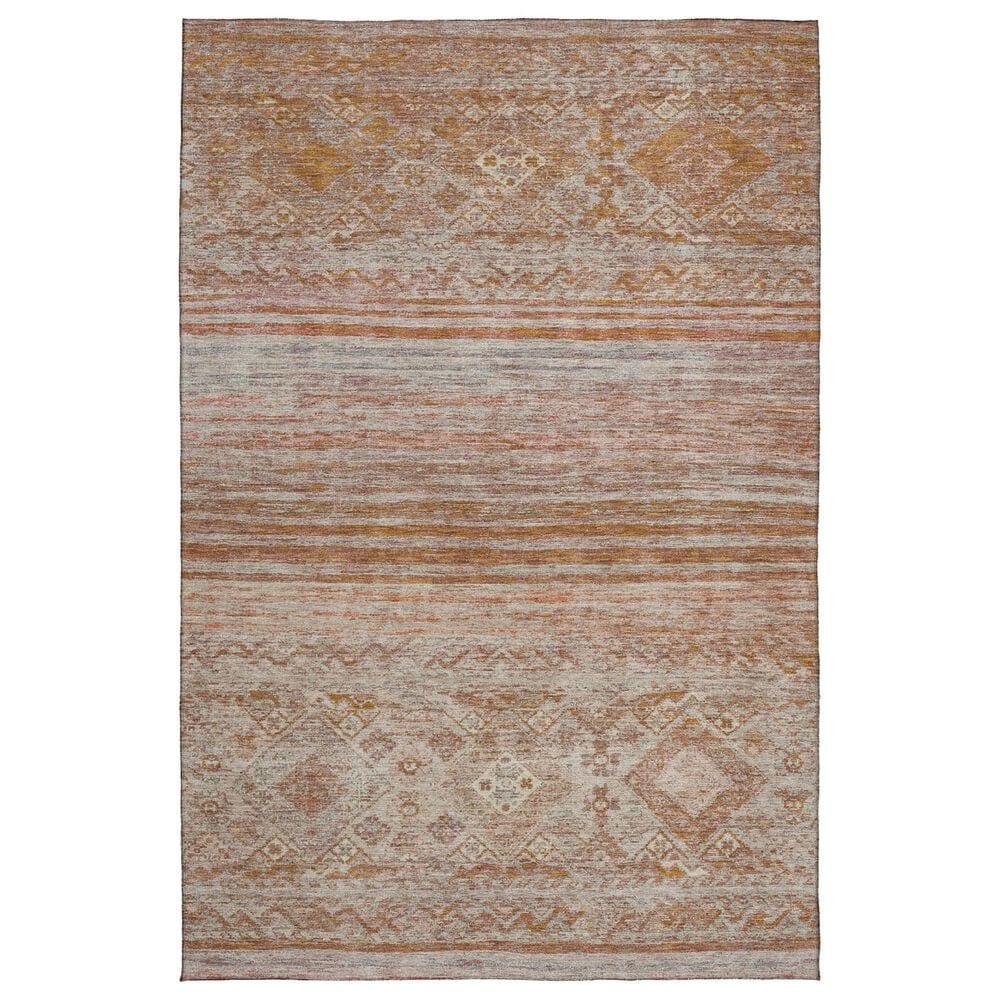 Dalyn Rug Company Karaj KJ4 10" x 14" Copper Indoor/Outdoor Area Rug, , large
