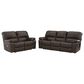 Ashley Leesworth 2-Piece Power Reclining Living Room Set in Dark Brown, , large