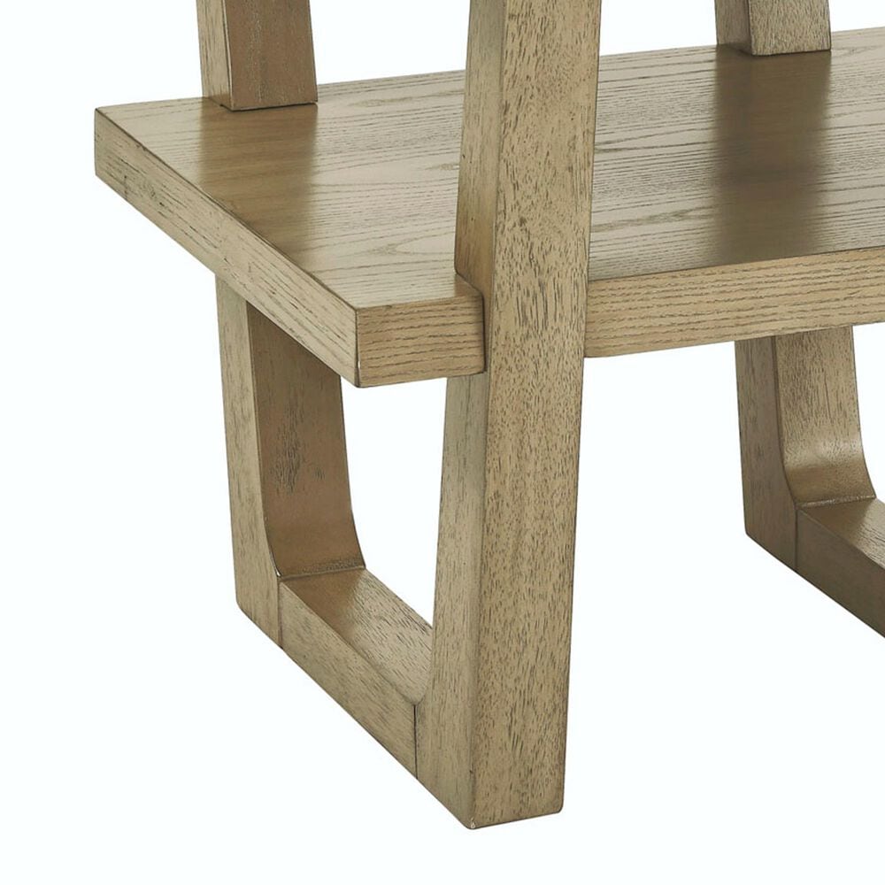 Crystal City Perth End Table in Weathered Sand and White, , large