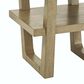 Crystal City Perth End Table in Weathered Sand and White, , large