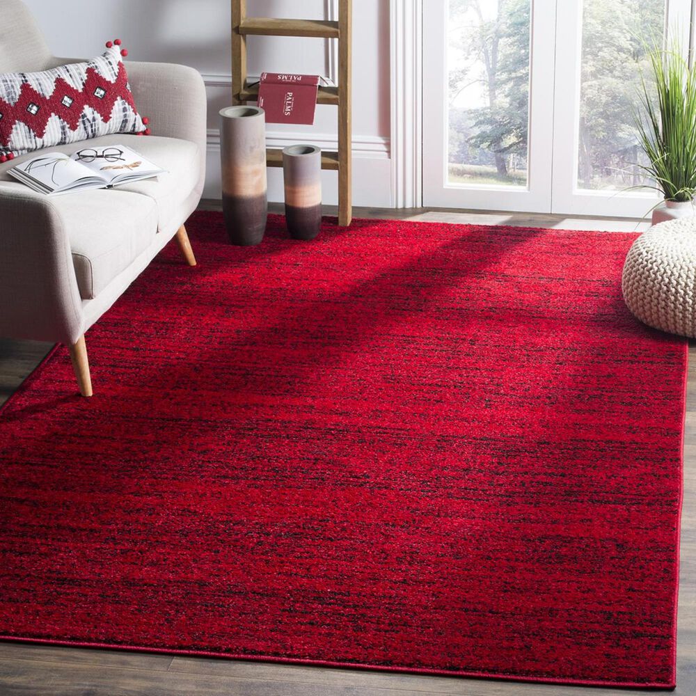 Safavieh Adirondack ADR117F-4 4" x 6" Red/Black Area Rug, , large