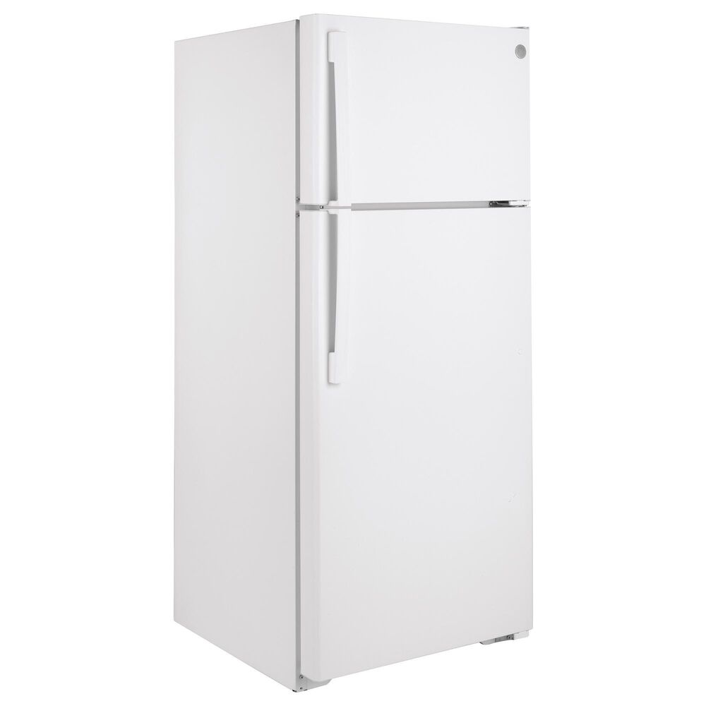 GE Appliances 17.5 Cu. Ft. Top-Freezer Refrigerator with Icemaker in White, , large