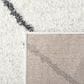 Safavieh August Shag AUG572A 2"2" x 9" Ivory and Black Runner, , large