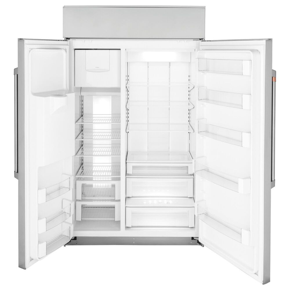 Cafe 28.7 Cu. Ft. Smart Built-in Side-by-Side Refrigerator with Dispenser in Stainless Steel, , large