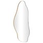 Maple and Jade 48" Metal Abstract Wavy Wall Mirror in Gold, , large