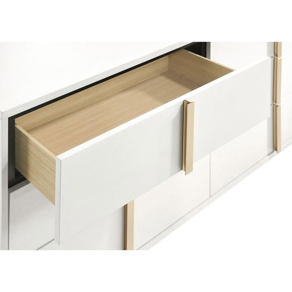 Pacific Landing Marceline 3-Piece Queen Bedroom Set in White, , large