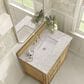 James Martin Vanities Lorelai 36" Single Vanity in Light Natural Oak with 3 cm Eternal Jasmine Pearl Quartz Top, , large