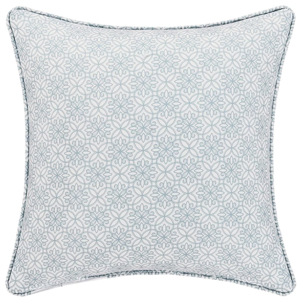 Royal Court Trilogy 16" Square Throw Pillow in Blue and White, , large