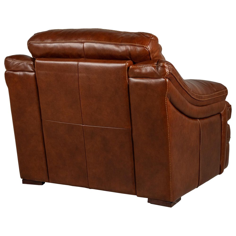 Superb Leather Leather Accent Chair in Berlin Chestnut, , large