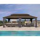HOMLUX 14" x 24" Hardtop gazebo with double roof in Bronze, , large