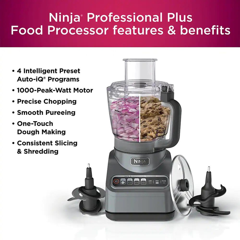 Ninja Ninja Professional Plus Food Processor with AutoiQ in Stainless
