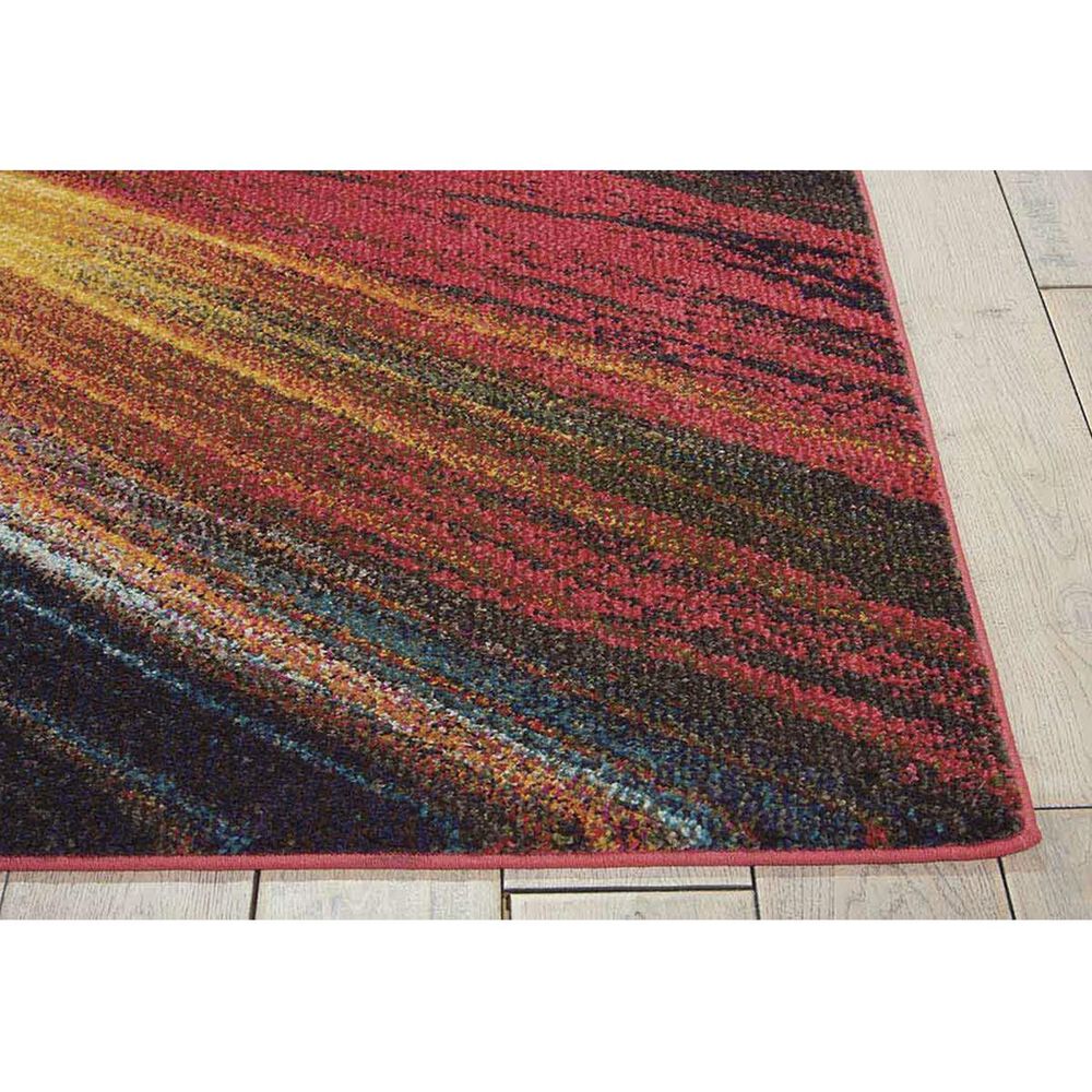 Nourison Celestial CES05 5&#39;3&quot; x 7&#39;3&quot; Burst Area Rug, , large