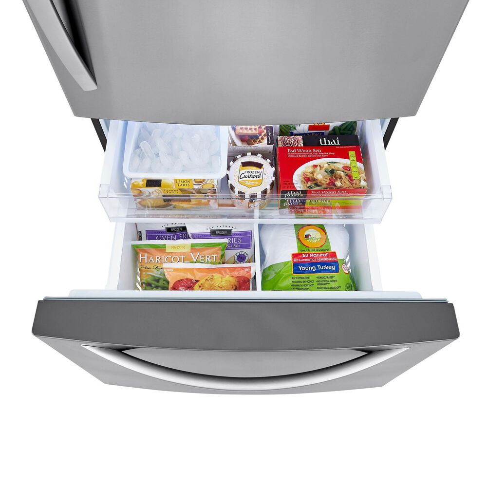 LG 26 Cu. Ft. BottomFreezer Refrigerator in Stainless Steel NFM