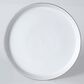 Gibson Overseas, Inc White Deco 12-Piece Dinnerware Set in White and Gold Band, , large