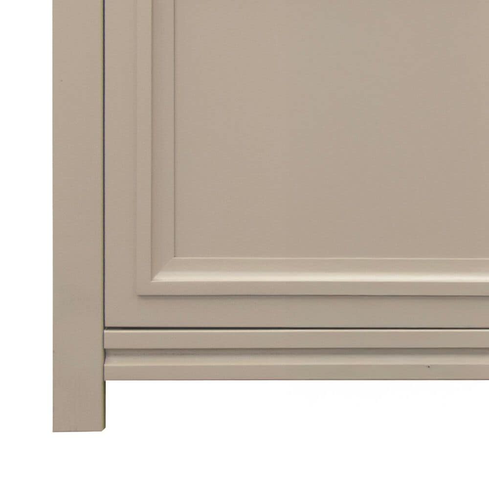 Legends Home The Cove 95" Fireplace Console with Fireplace Insert in Khaki, , large