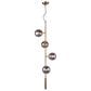 Zuo Modern Zatara Ceiling Lamp in Brass, , large