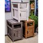 Ashley Fendenmore Chairside End Table in Antiqued White and Gray, , large