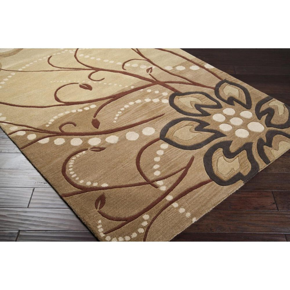 Surya Athena ATH-5006 5&#39; x 8&#39; Camel, Khaki and Tan Area Rug, , large