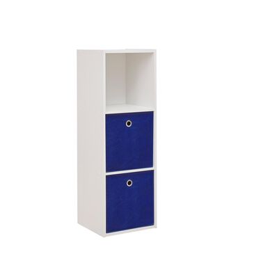 Tiddal Home Royal 3-Cube Organizer in White and Blue, , large