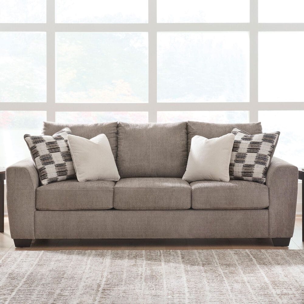 Ashley Loreo Stationary Sofa in Truffle, , large
