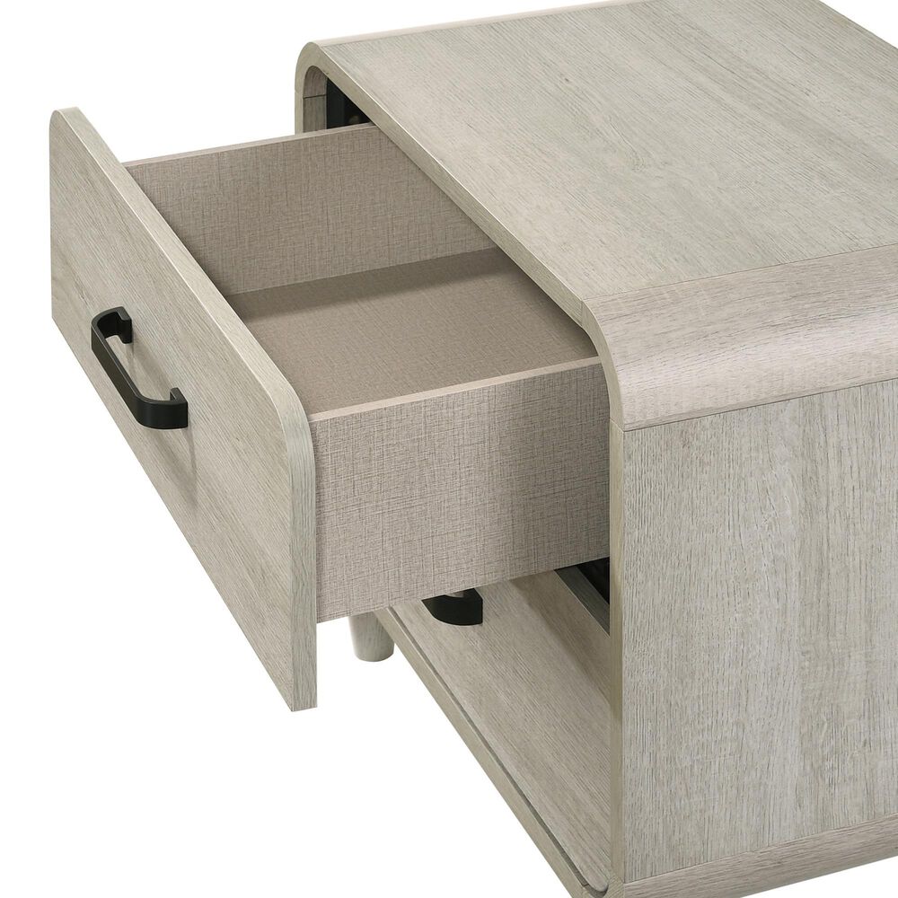 Crown Mark Nyomi 3-Piece King Panel Bedroom Set in White, , large