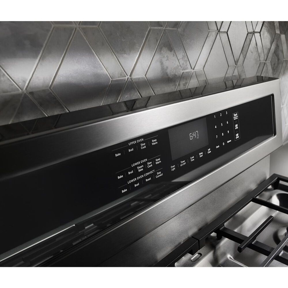 KitchenAid 6.7 Cu. Ft. Freestanding Dual Fuel Double Oven Range, , large