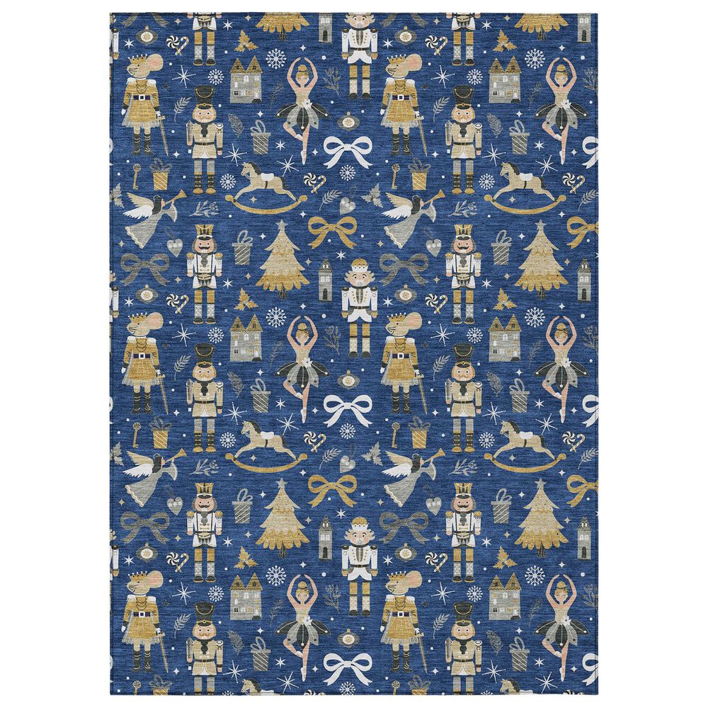 Dalyn Rug Company Wonderland WN35 Navy 3" x 5" Area Rug, , large