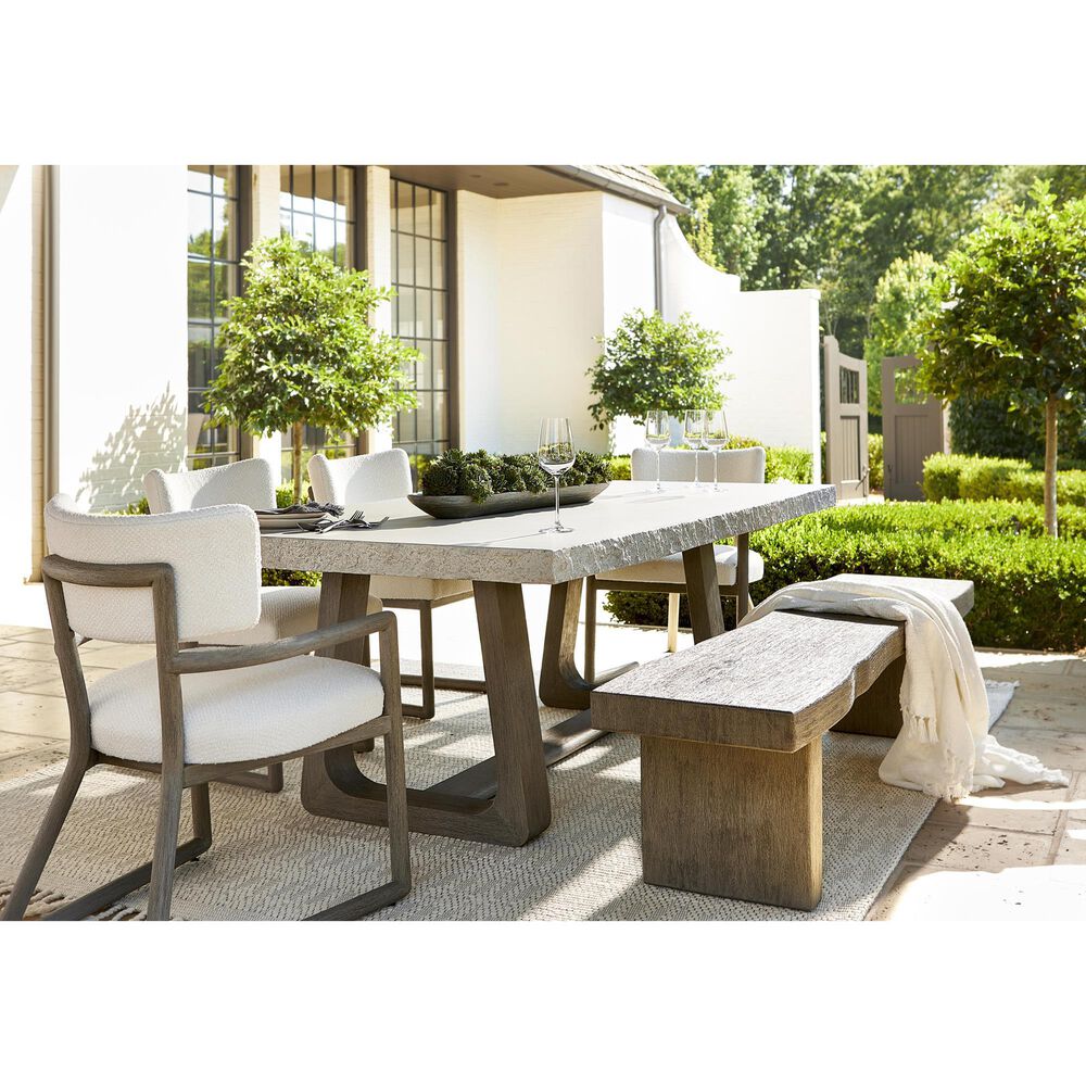 Bernhardt Rhodes Patio Arm Chair in White, , large