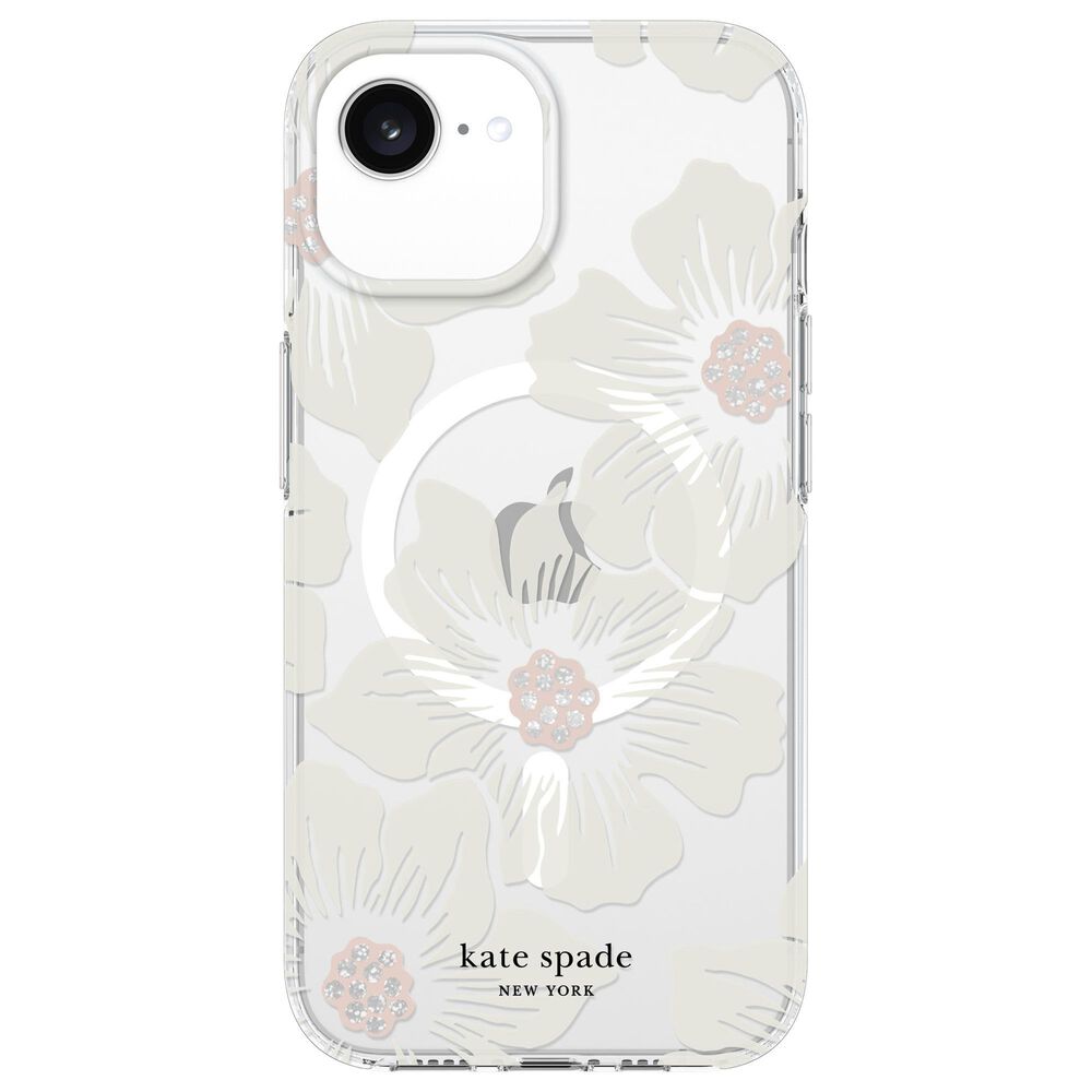 Kate Spade Protective MagSafe Case for Apple iPhone 16e/15/14/13 in Hollyhock Floral, , large