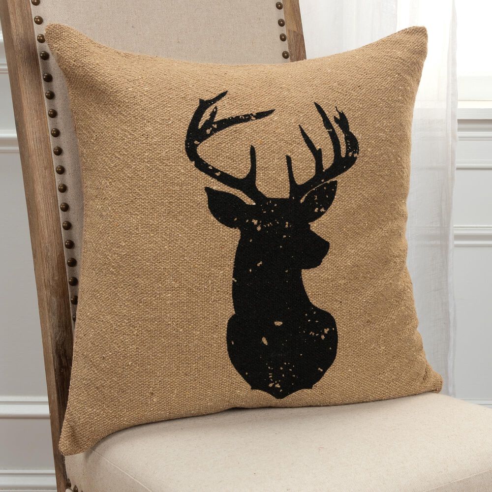 Rizzy Home Animal 20" Poly Filled Pillow in Natural, , large