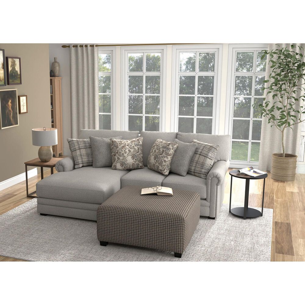 Hartsfield Livingston 40&quot; Square Cocktail Ottoman in Slate, , large