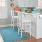 Linon Home Decor Teresa Bar Stool in White, , large