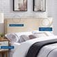 Modway Phoebe Upholstered Fabric Queen Headboard in Beige, , large