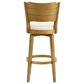 Armen Living Winsley Swivel Bar Height Stool in Amber Glow, , large