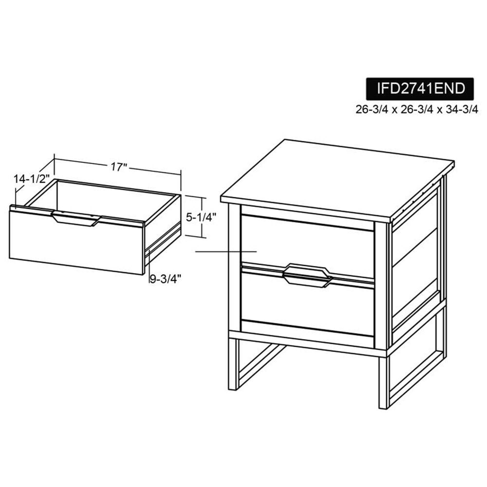 Fallridge Dark Mita End Table in Stained Dark, , large