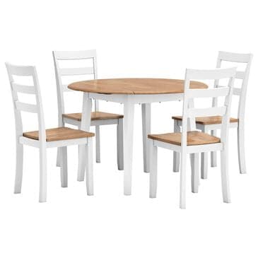 Ashley Gesthaven 5-Piece Dining Set in Natural and White, , large