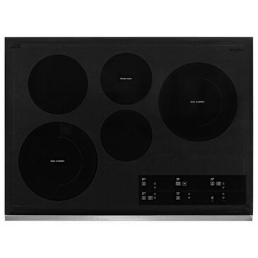 Whirlpool 30" CERAMIC GLASS, 5 ELEMENTS, , large