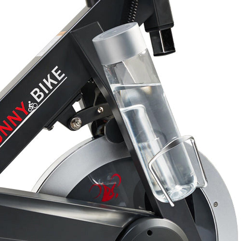 Sunny Health &amp; Fitness Premium Smart Magnetic Belt Drive Indoor Cycling Exercise Bike in Grey, , large