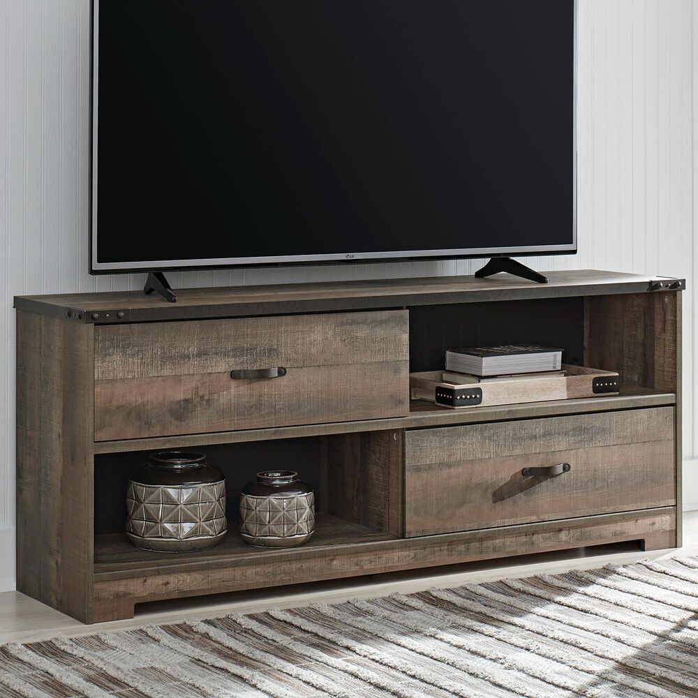 Signature Design by Ashley Trinell Large TV Stand in Brown, , large