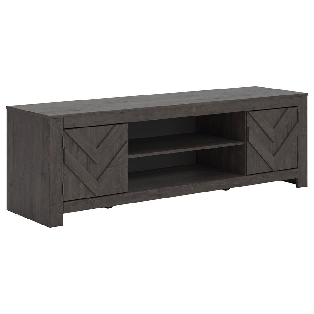 Ashley Cayboni 71" LG TV Stand in Dark Charcoal, , large