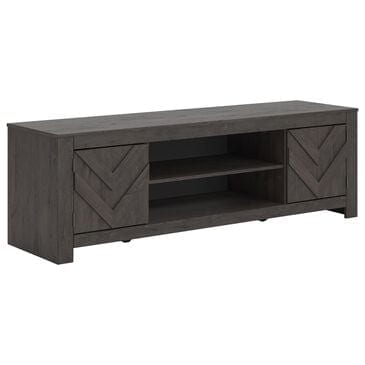 Ashley Cayboni 71" LG TV Stand in Dark Charcoal, , large