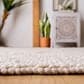 Safavieh Natura 8" x 10" Ivory and Pink Area Rug, , large