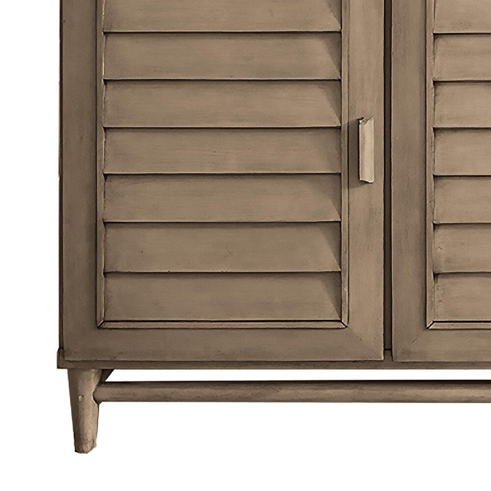 James Martin Vanities Portland 60&quot; Double Bathroom Vanity in Whitewashed Walnut with 3 cm Parisien Bleu Quartz Top and Rectangular Sinks, , large