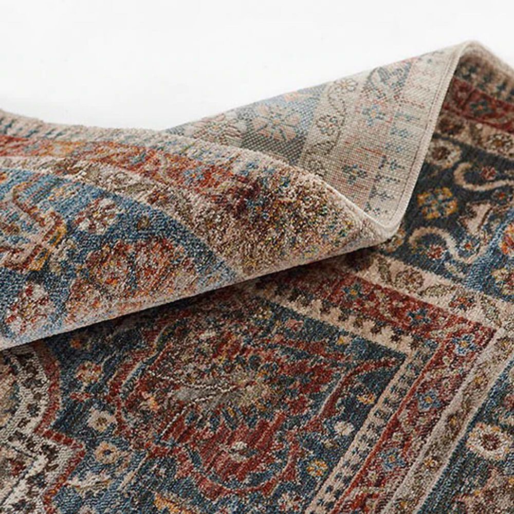 Momeni Izmir 2&#39;6&quot; x 8&#39; Blue, Cream and Rust Runner, , large