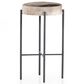 Four Hands Nocona Bar Stool with Speckled Hide Leather in Gunmetal, , large