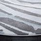 Safavieh Craft CFT843M 6"7" Round Blue and Grey Area Rug, , large